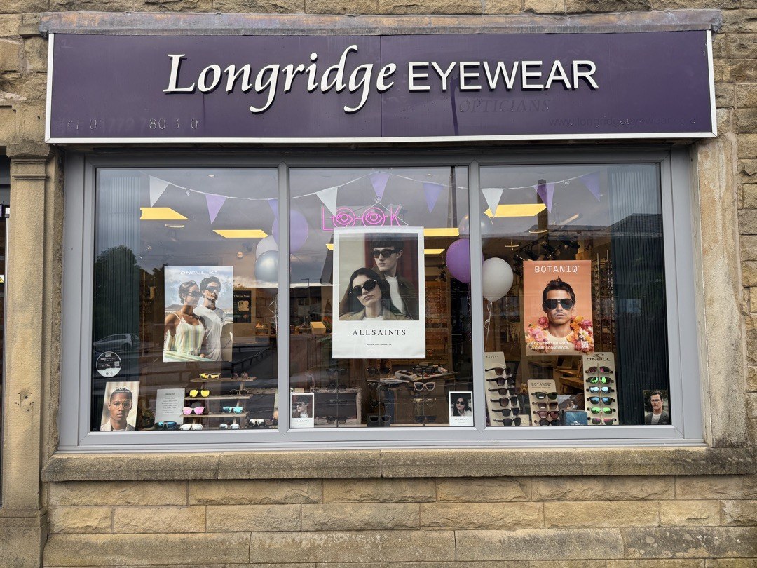 Longridge Eyewear shop front on Berry Lane